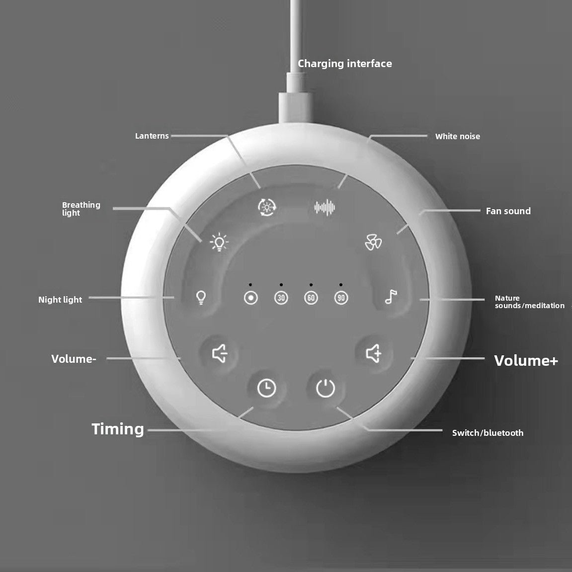 Enceinte de sommeil Bluetooth à bruit blanc