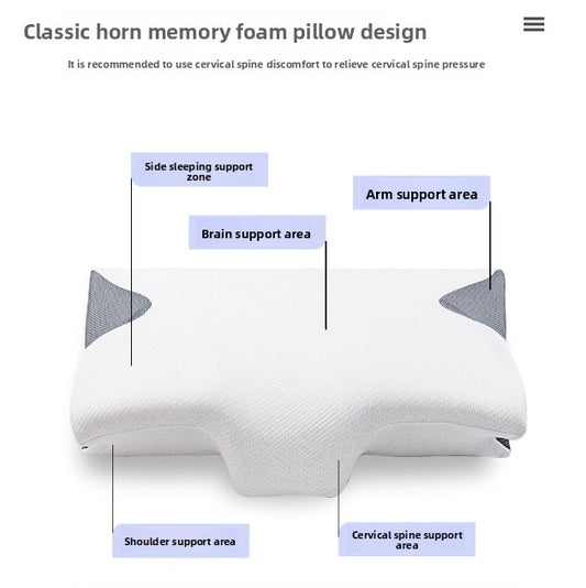 L'oreiller à mémoire de forme papillon rebondit lentement