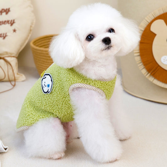 Veste ou pull chaud pour animaux de compagnie en velours