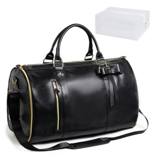 Large PU leather luggage bag