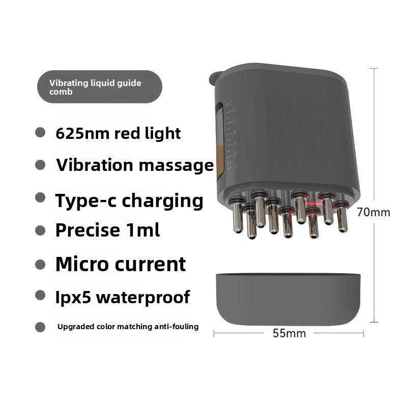 Applicateur électrique de médicaments pour le cuir chevelu