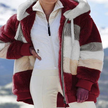 Manteau chaud en peluche pour l'hiver et l'automne