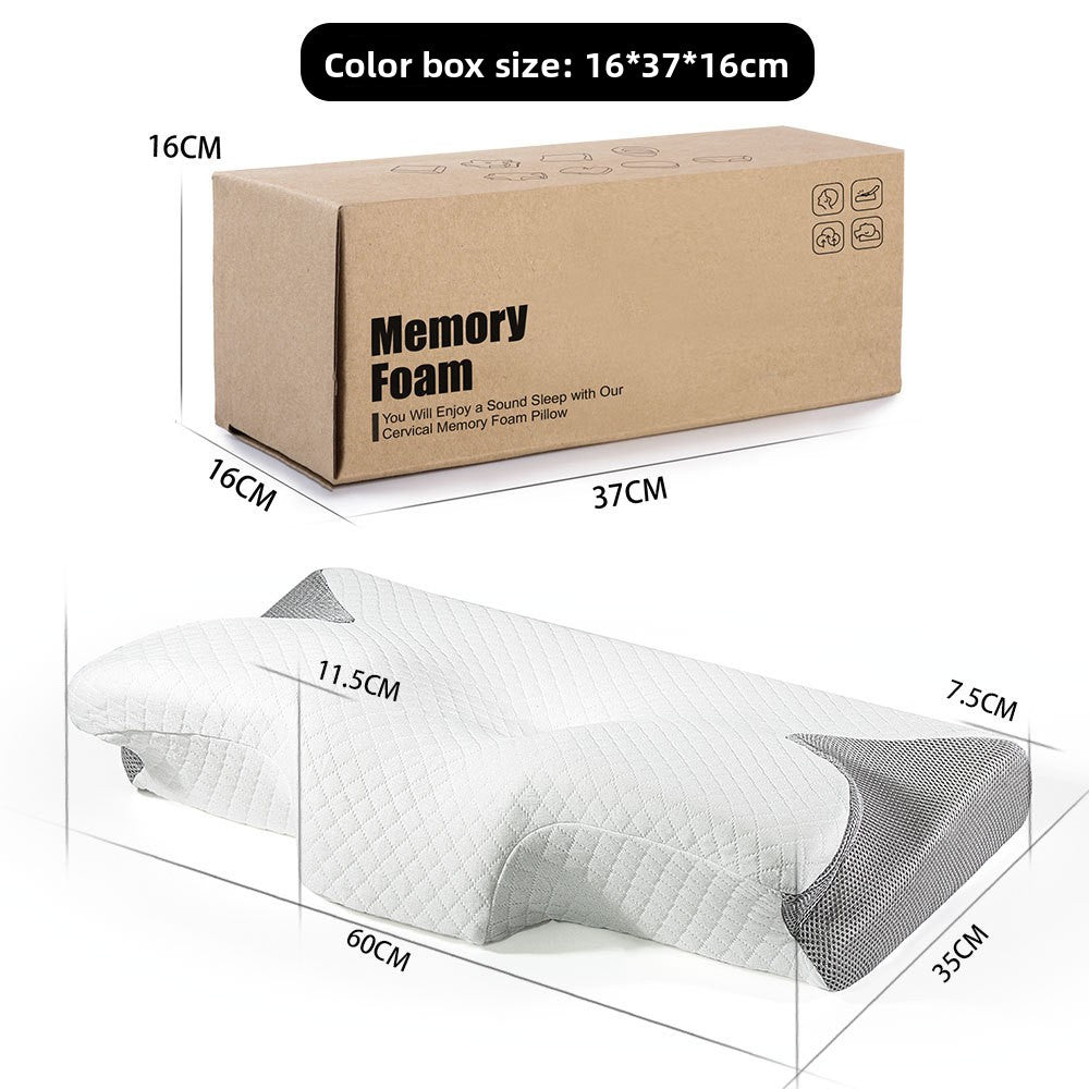 L'oreiller à mémoire de forme papillon rebondit lentement