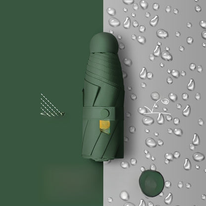 Parapluie pliable en caoutchouc noir