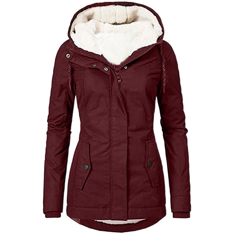 Manteau à capuche pour femme