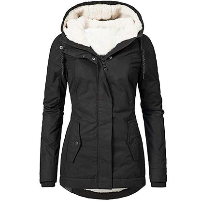 Manteau à capuche pour femme