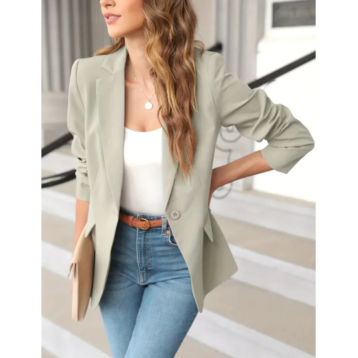 Blazer ajustado para mujer