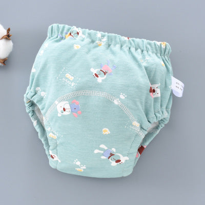 Culotte d'apprentissage lavable pour bébé, en coton respirant