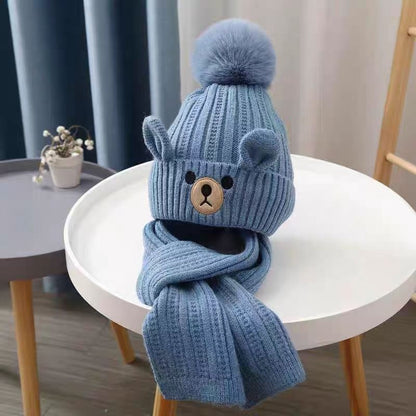 Ensemble bonnet et écharpe d'hiver pour enfants