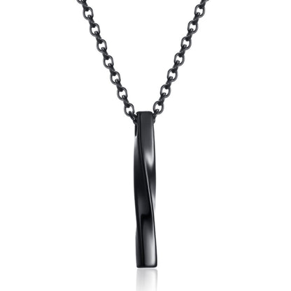 Collier en alliage Mobius Spiral pour femme moderne