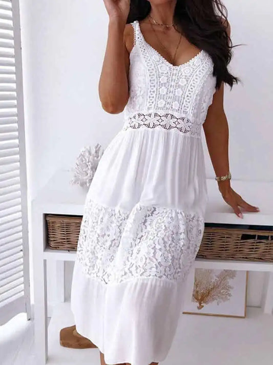 Robe Midi Boho Dos Nu Sexy