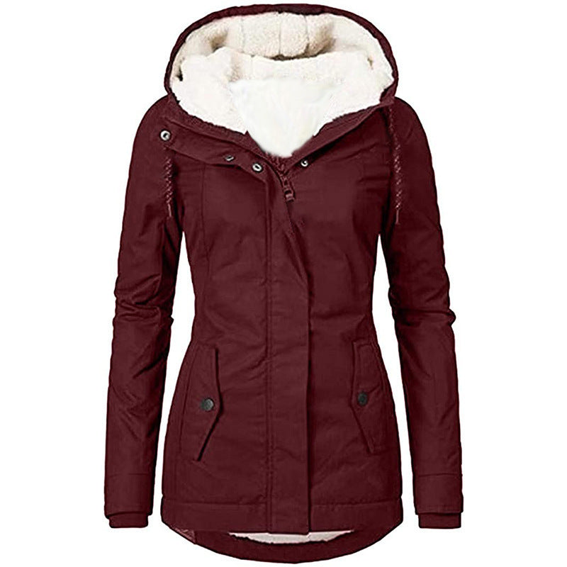 Manteau à capuche pour femme