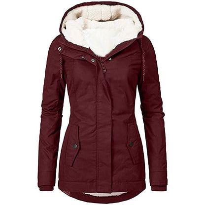 Manteau à capuche pour femme