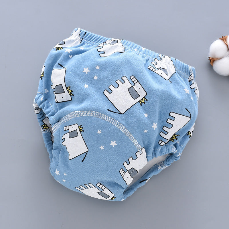 Culotte d'apprentissage lavable pour bébé, en coton respirant