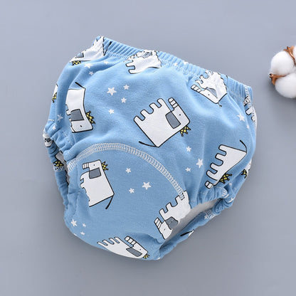 Culotte d'apprentissage lavable pour bébé, en coton respirant