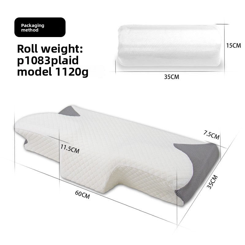 L'oreiller à mémoire de forme papillon rebondit lentement