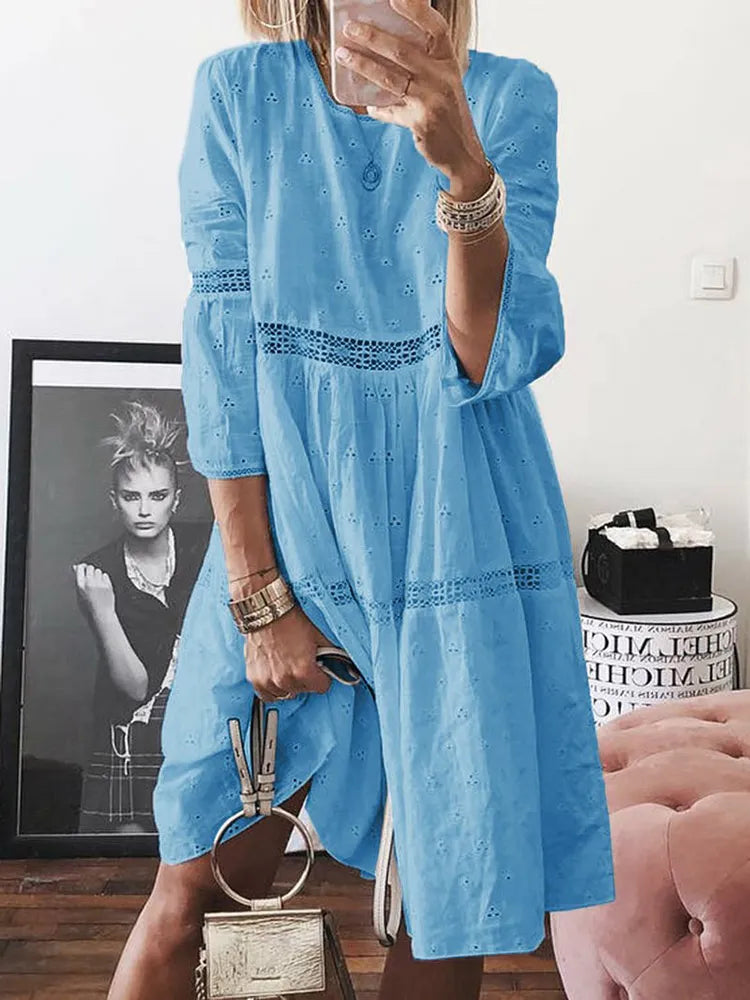 Robe Midi Boho Dos Nu Sexy