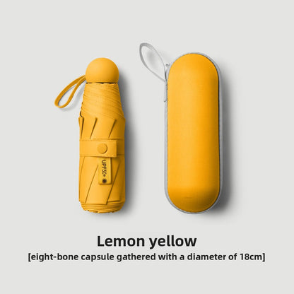 Parapluie pliable en caoutchouc noir