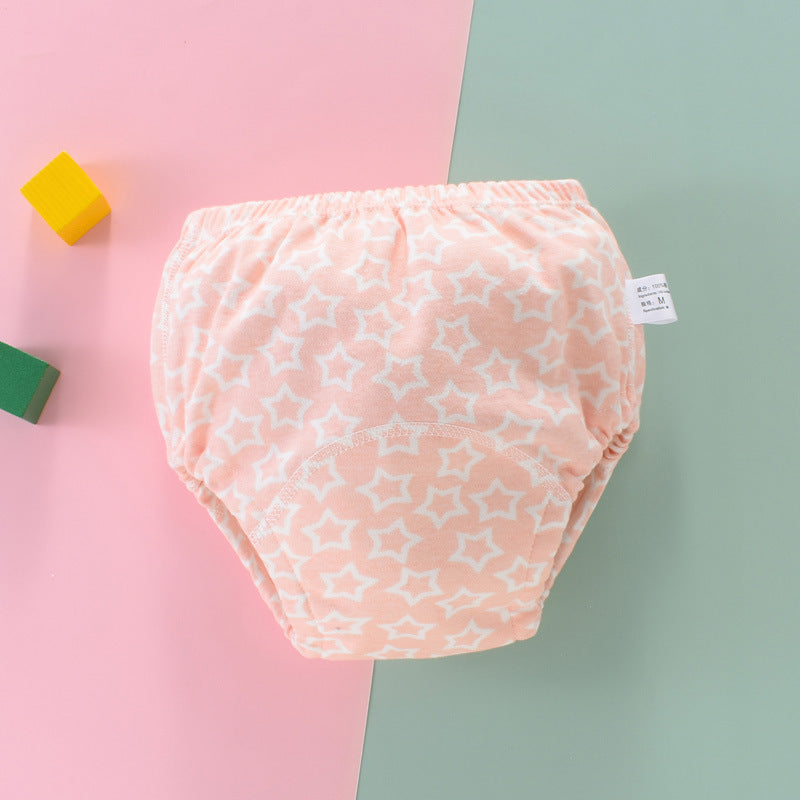 Culotte d'apprentissage lavable pour bébé, en coton respirant