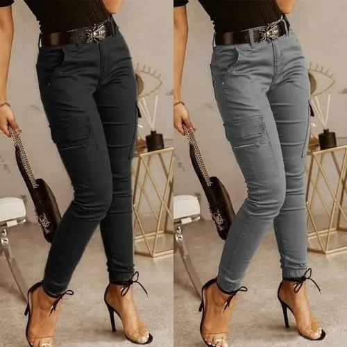 Pantalones vaqueros cargo para mujer