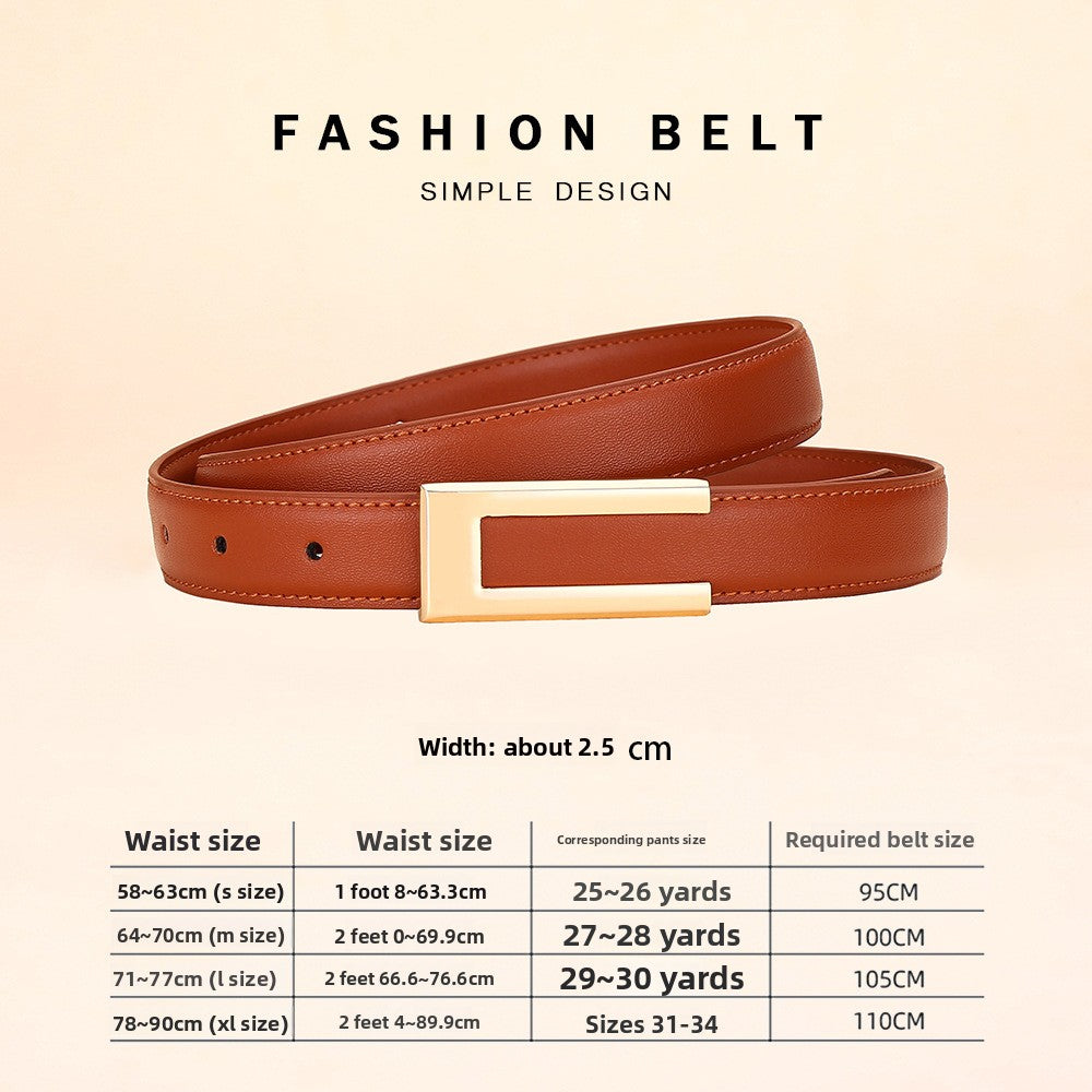 ceinture en cuir pour femmes