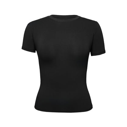 T-shirt à col rond pour femme