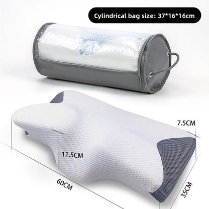 L'oreiller à mémoire de forme papillon rebondit lentement