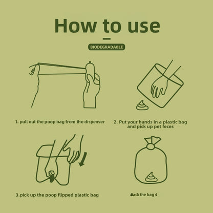 Sac biodégradable pour la collecte des déchets d'animaux domestiques