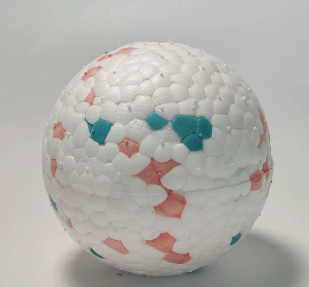 Boules de dentition à motifs ronds