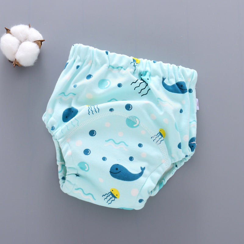 Culotte d'apprentissage lavable pour bébé, en coton respirant