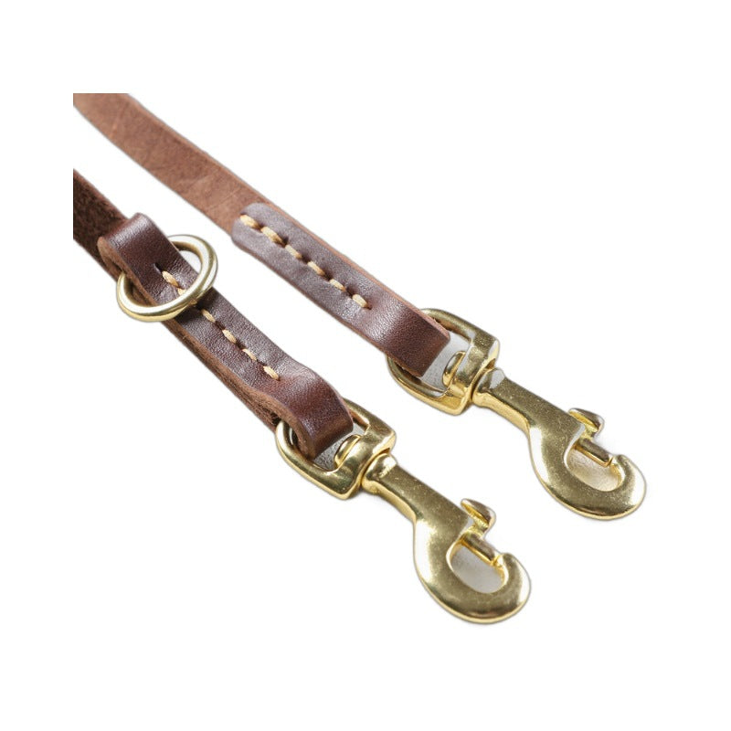 Corde de remorquage en cuir pour chien