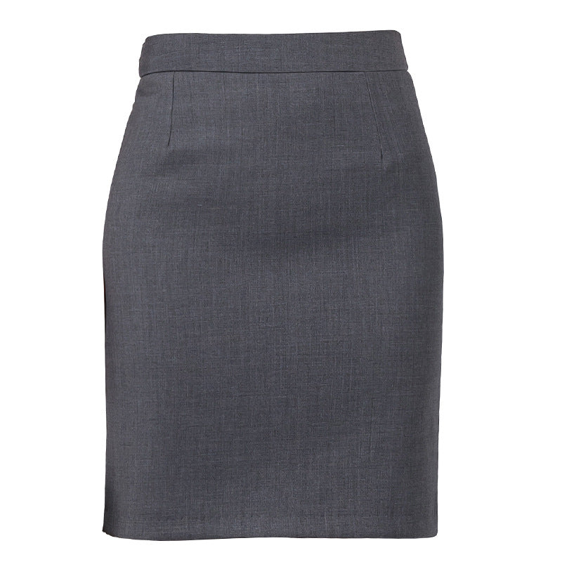 Jupe moulante noire en backslit pour les trajets quotidiens