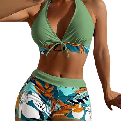 Maillot de bain deux pièces à angle plat