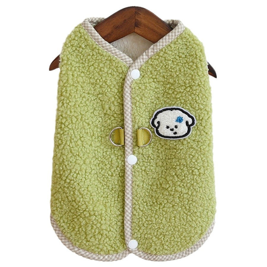 Veste ou pull chaud pour animaux de compagnie en velours