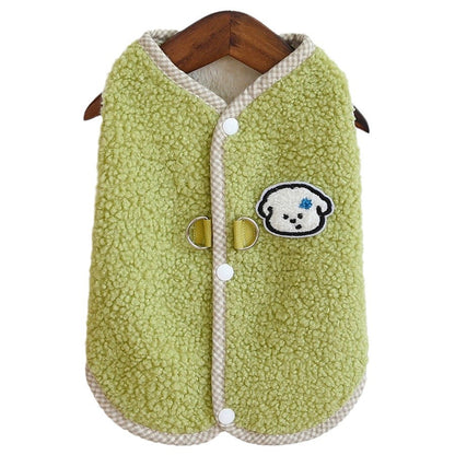 Veste ou pull chaud pour animaux de compagnie en velours