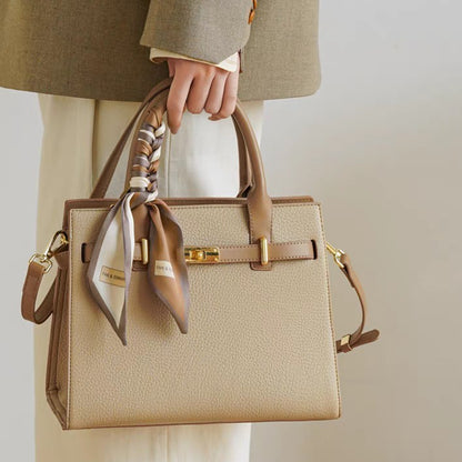 Sac à main platine élégante pour le trajet domicile-travail pour femme