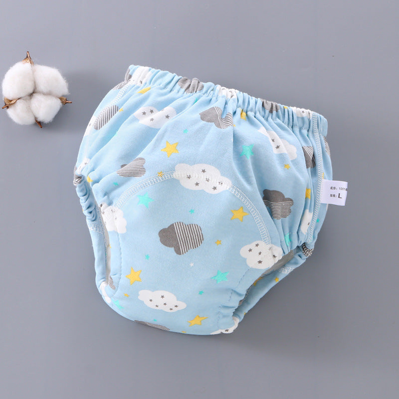 Culotte d'apprentissage lavable pour bébé, en coton respirant