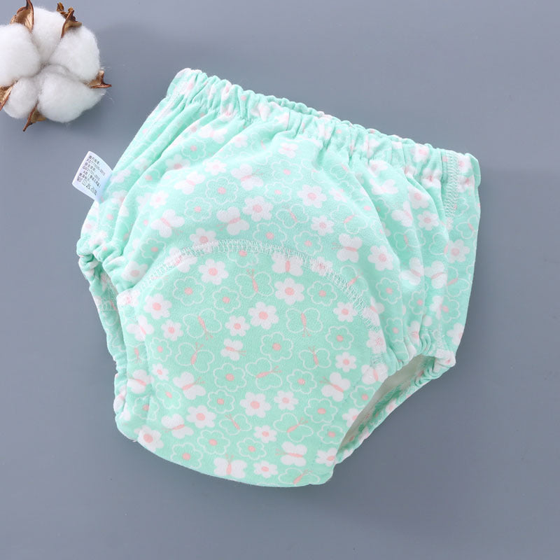 Culotte d'apprentissage lavable pour bébé, en coton respirant
