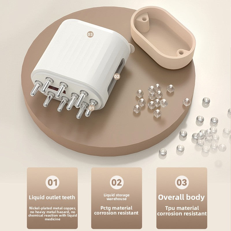 Applicateur électrique de médicaments pour le cuir chevelu