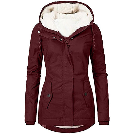 Manteau à capuche pour femme