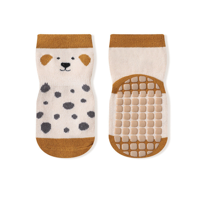 Chaussettes en coton antidérapantes pour bébés