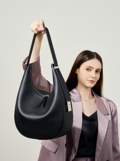 Sac à bandoulière en cuir véritable pour femme