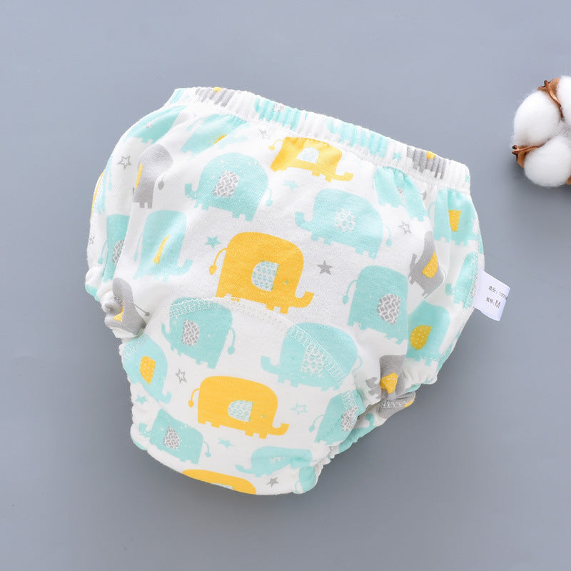 Culotte d'apprentissage lavable pour bébé, en coton respirant