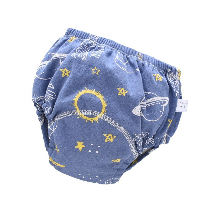 Culotte d'apprentissage lavable pour bébé, en coton respirant