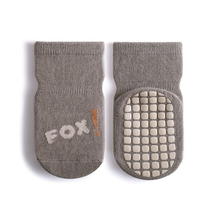 Chaussettes en coton antidérapantes pour bébés