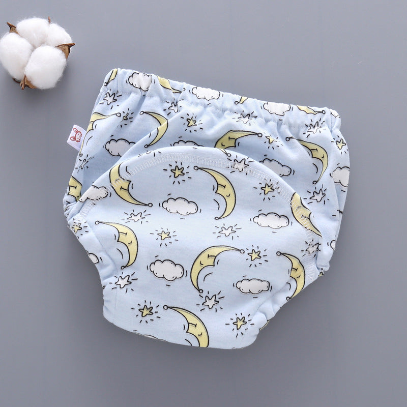 Culotte d'apprentissage lavable pour bébé, en coton respirant