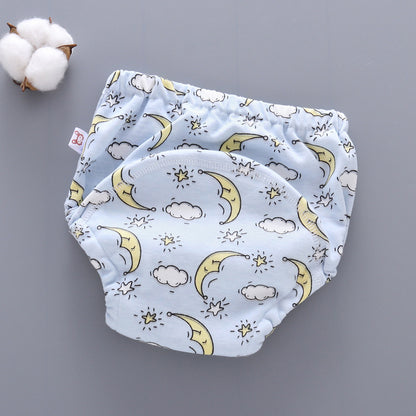 Culotte d'apprentissage lavable pour bébé, en coton respirant