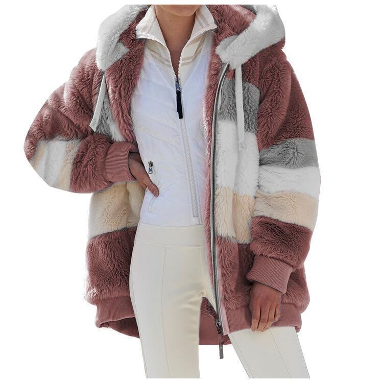 Manteau chaud en peluche pour l'hiver et l'automne