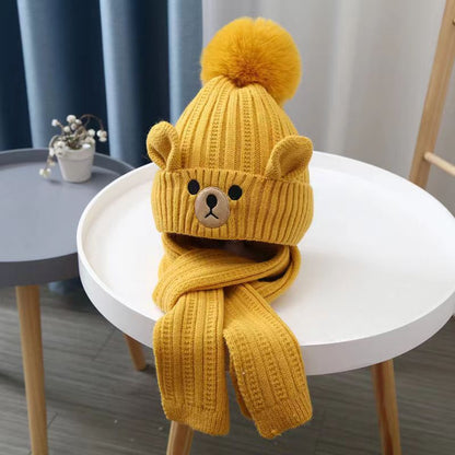 Ensemble bonnet et écharpe d'hiver pour enfants