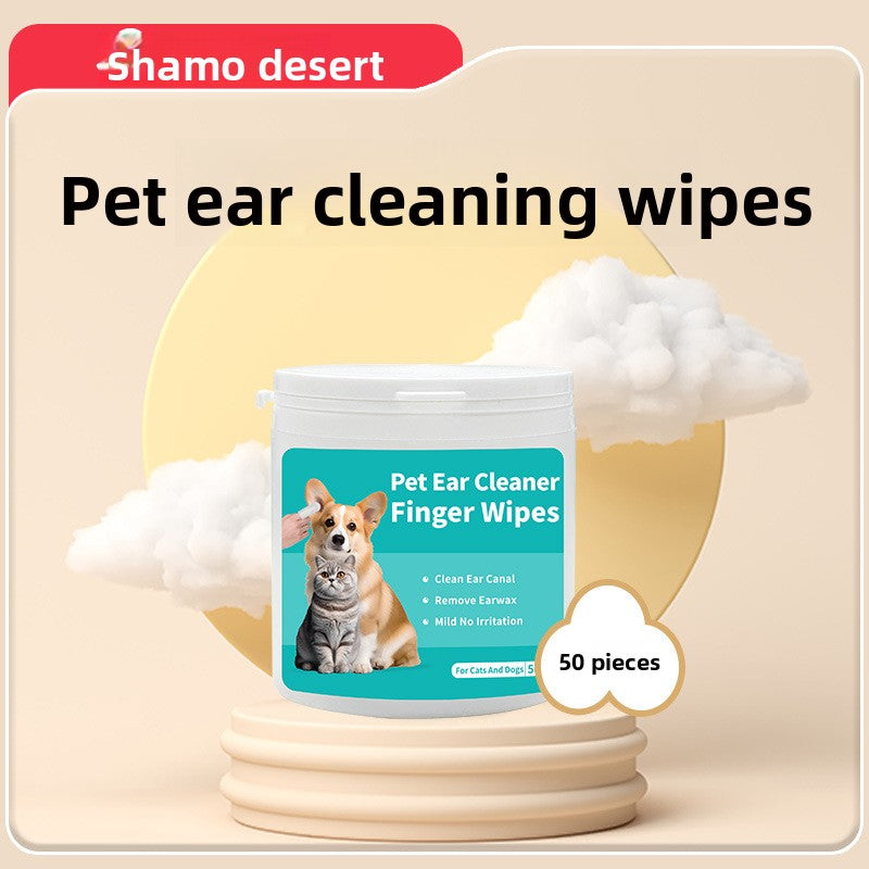 Lingettes pour le nettoyage des oreilles des animaux de compagnie